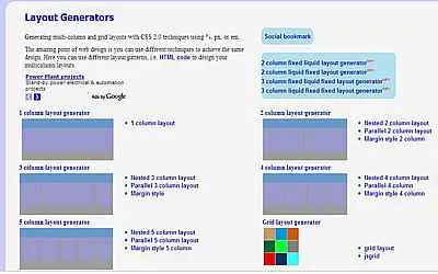 საიტის შაბლონების გენერატორები - Layout Generators საიტის შაბლონების გენერატორები - Layout Generators