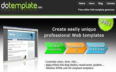 საიტის შაბლონების გენერატორები - Dotemplate საიტის შაბლონების გენერატორები - Dotemplate