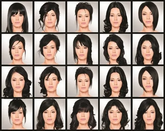 ვარცხნილობის, შერჩევა, აირჩიეთ, ვარცხნილობა, ონლაინ, რეჟიმში