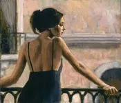 ვახუშტი, კოტეტიშვილი, გოგონა, აივანზე