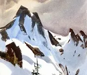 თოვლი, მთაში, ფრიდონ, ხალვაში