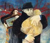 ტიციან ტაბიძე - „ღვდელი და მალარია” კუბოში