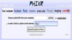 ონლაინ ფოტორედაქტორები - Phixr