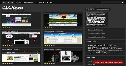 ვებ-დიზაინის საუკეთესო გალერეა - CSSHeroes