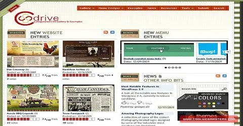 ვებ-დიზაინის საუკეთესო გალერეა - Cssdrive