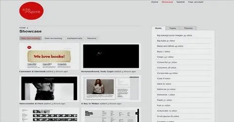 ვებ-დიზაინის საუკეთესო გალერეა - SiteInspire