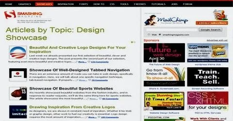 ვებ-დიზაინის საუკეთესო გალერეა - Smashing Magazine
