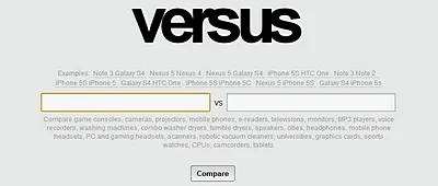 მობილური ტელეფონების შედარება ონლაინ რეჟიმში - versus