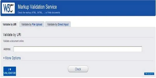 საიტისა და ბლოგის ვალიდურობის შემოწმება